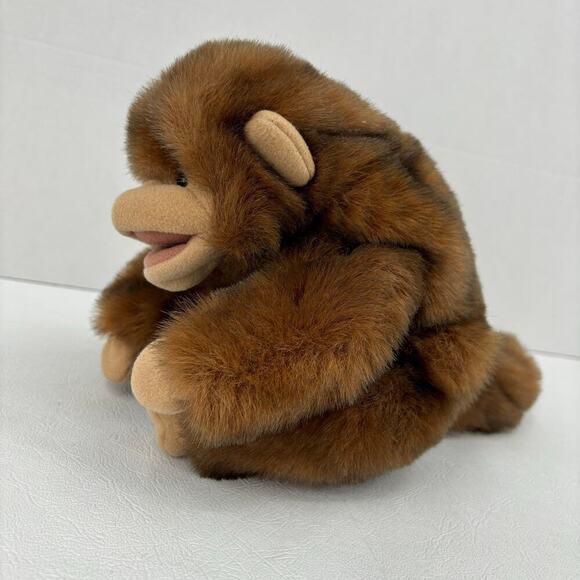 Folkmanis Monkey Chimp Hand Puppet Full Body Plush Long Tail 10 Inch - Picture 5 of 12